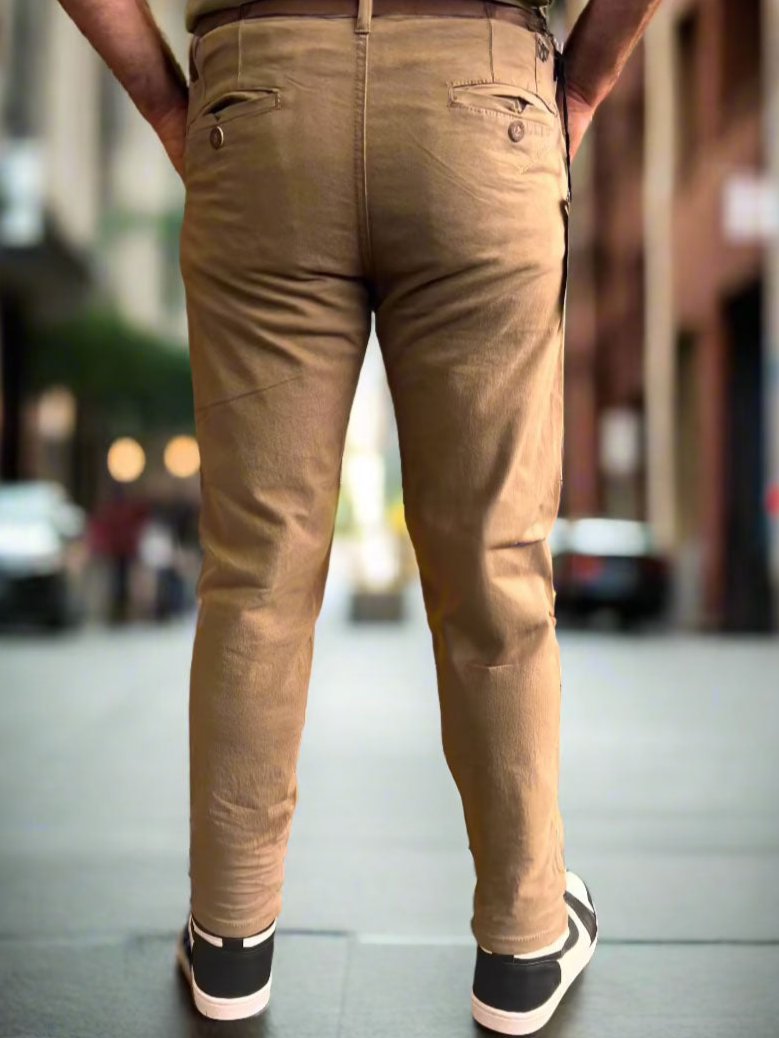 Pantalones Chino Café Oscuro para Hombre