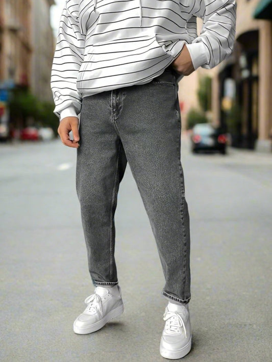 Mom Jeans Hombres Gris Clásico de PDMX Jeans – Moda para Hombres en CDMX