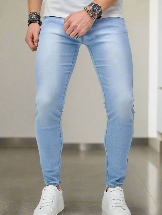 Jeans Slim Fit Hombre - Super Skinny Azules