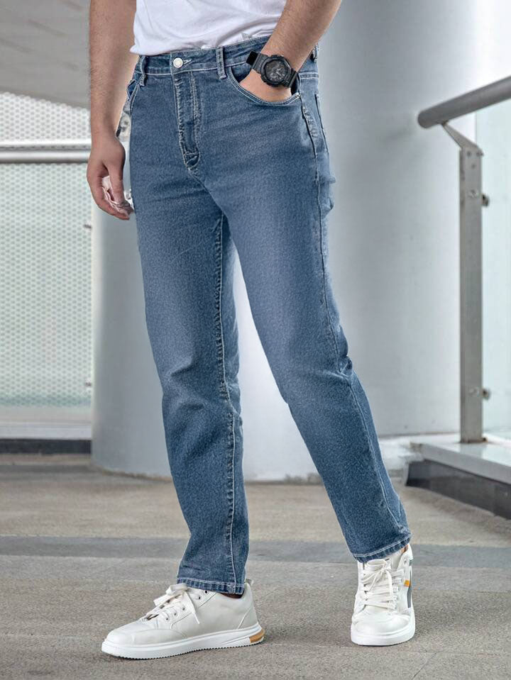 Pantalones Straight Hombre: Vaqueros Rectos Azules! PDMX – PDMX