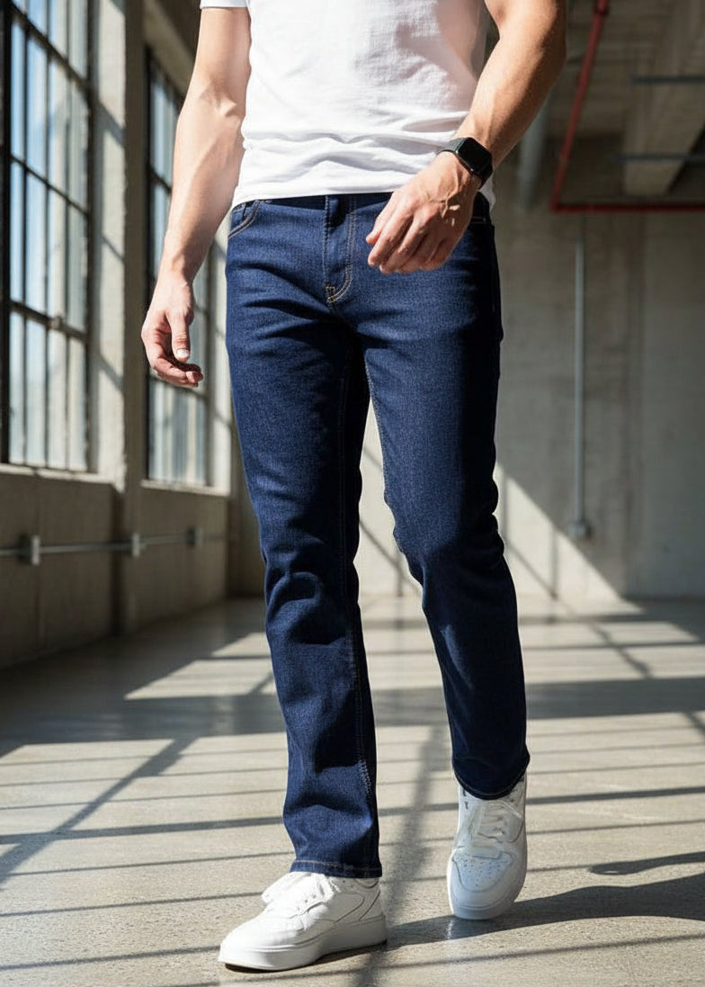 Pants Straight Hombre Azules PDMX - Comodidad y Estilo Moderno