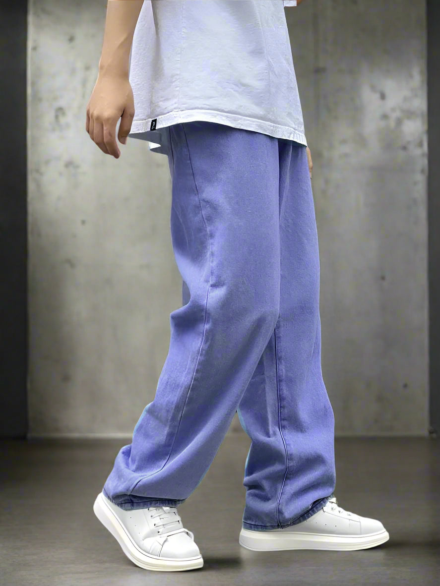 Baggy jeans azul vintage claro para hombre
