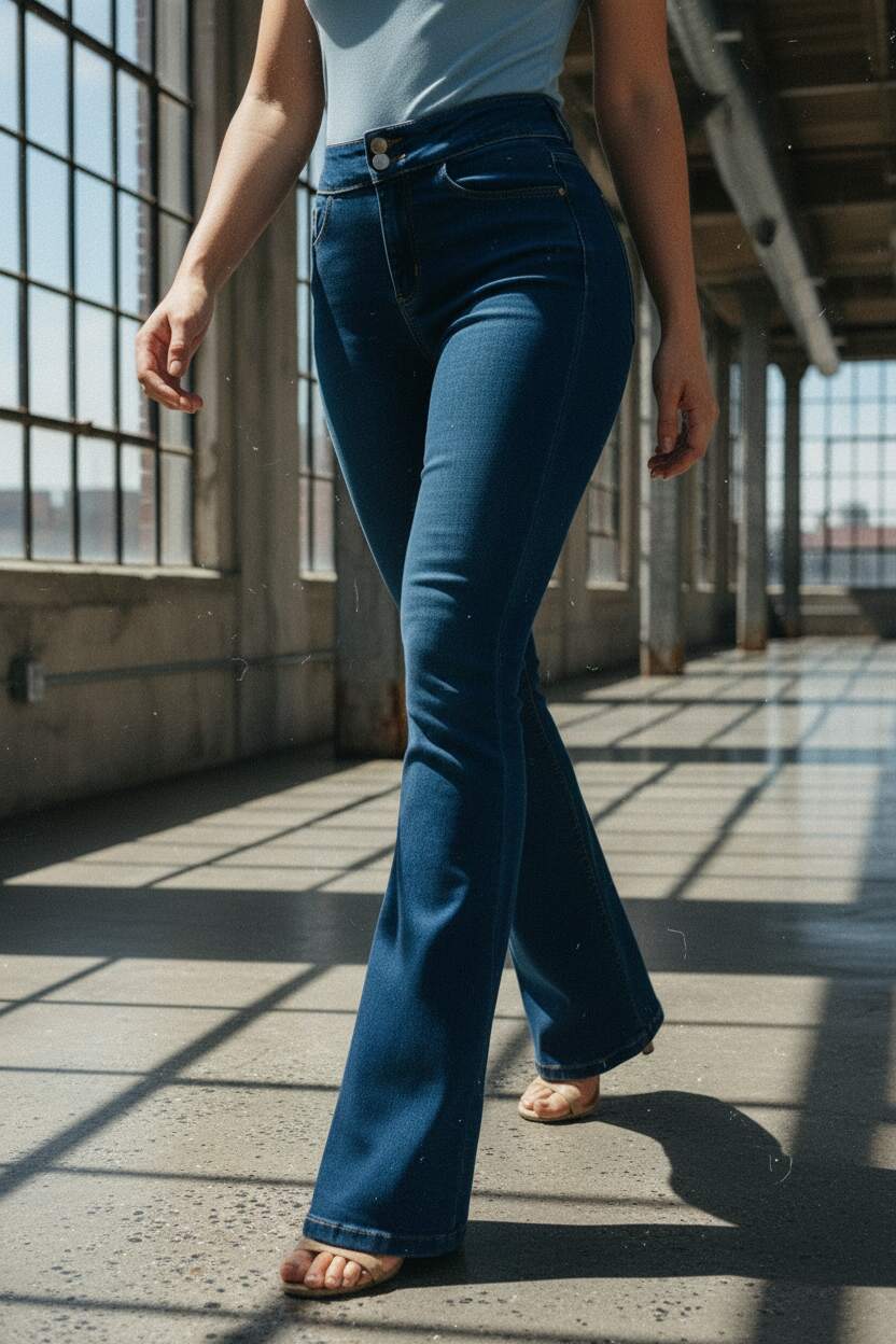 Retro de Campana en Azul Para Mujeres PDMX Jeans