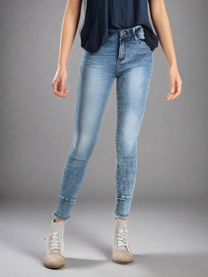 Pantalon slim fit mujer sale