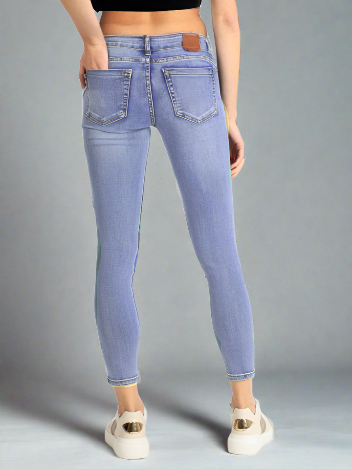 Skinny Jeans Cintura Baja Mujer