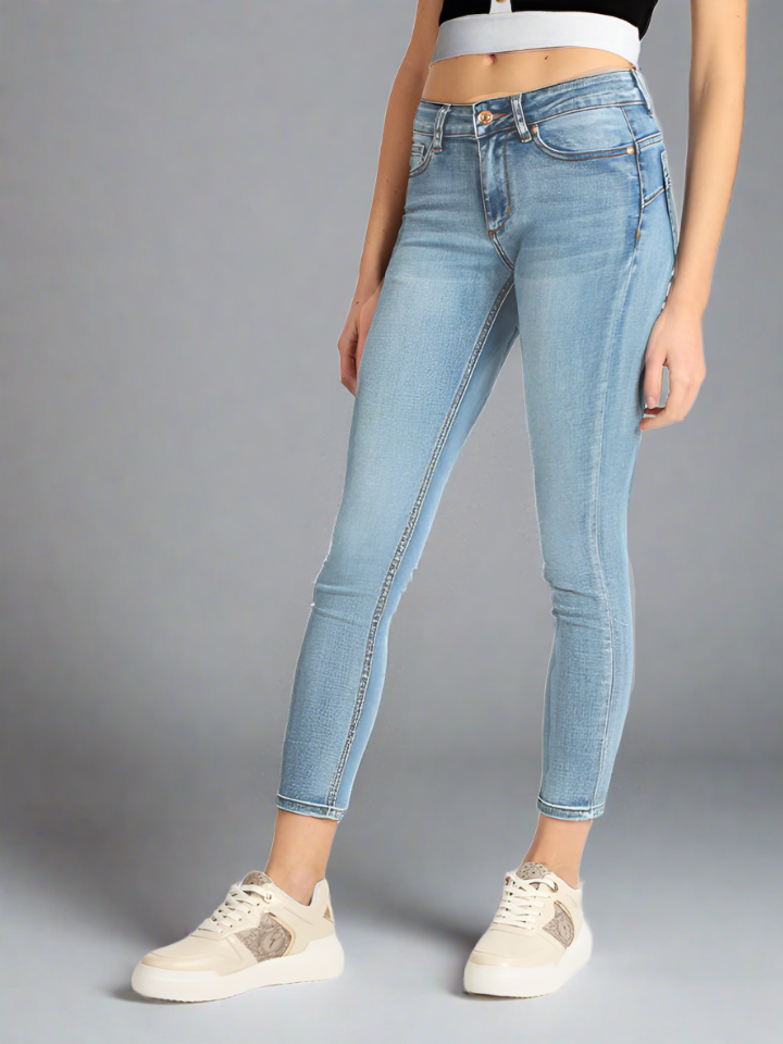 Skinny Jeans Cintura Baja Mujer