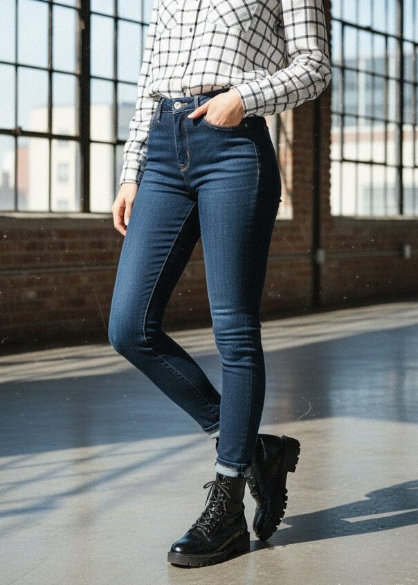 PDMX Jeans Super Skinny Pantalón Mezclilla Mujer