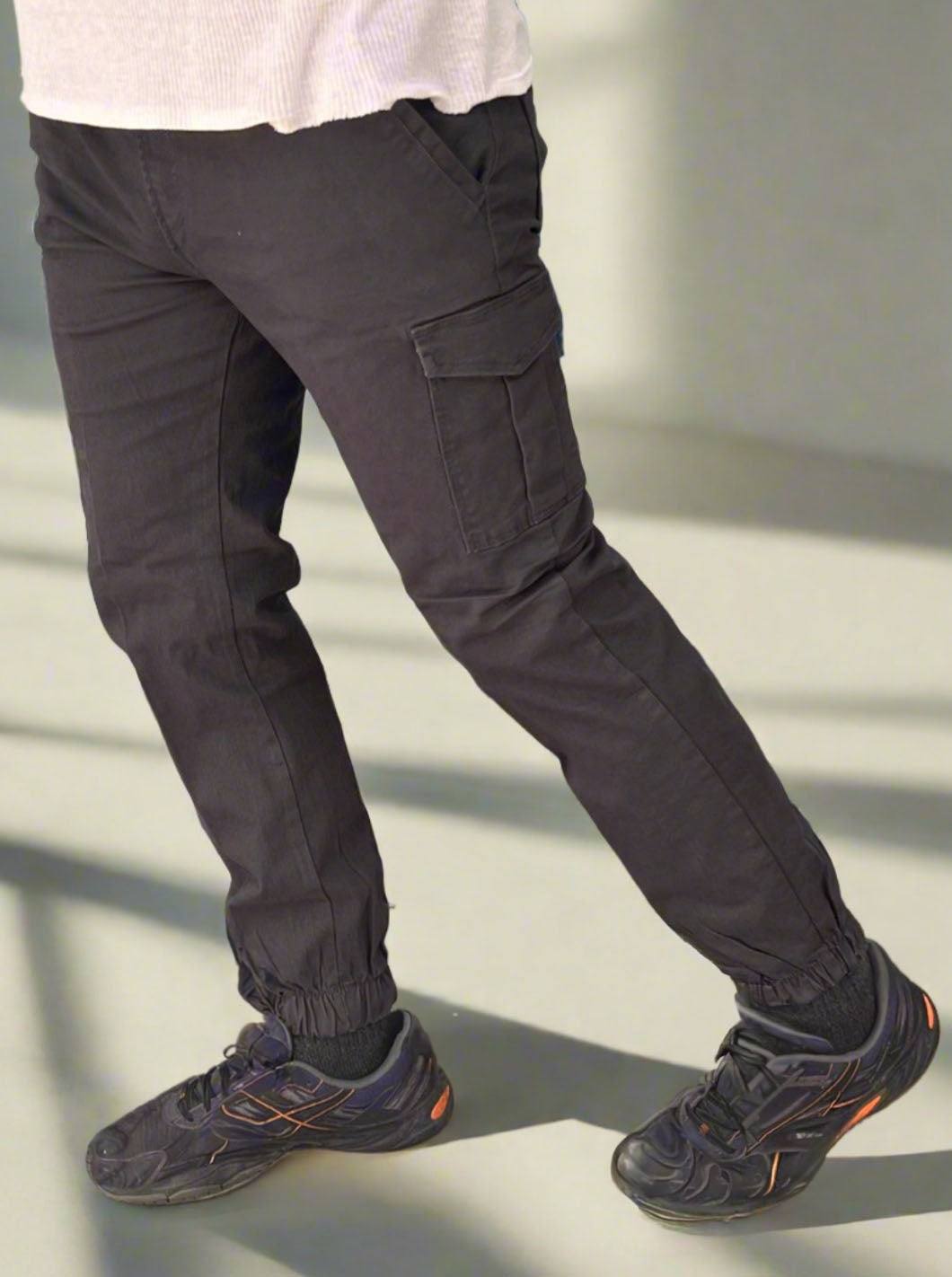 Pantalón Cargo Jogger para Hombres Azul Marino - PDMX Jeans