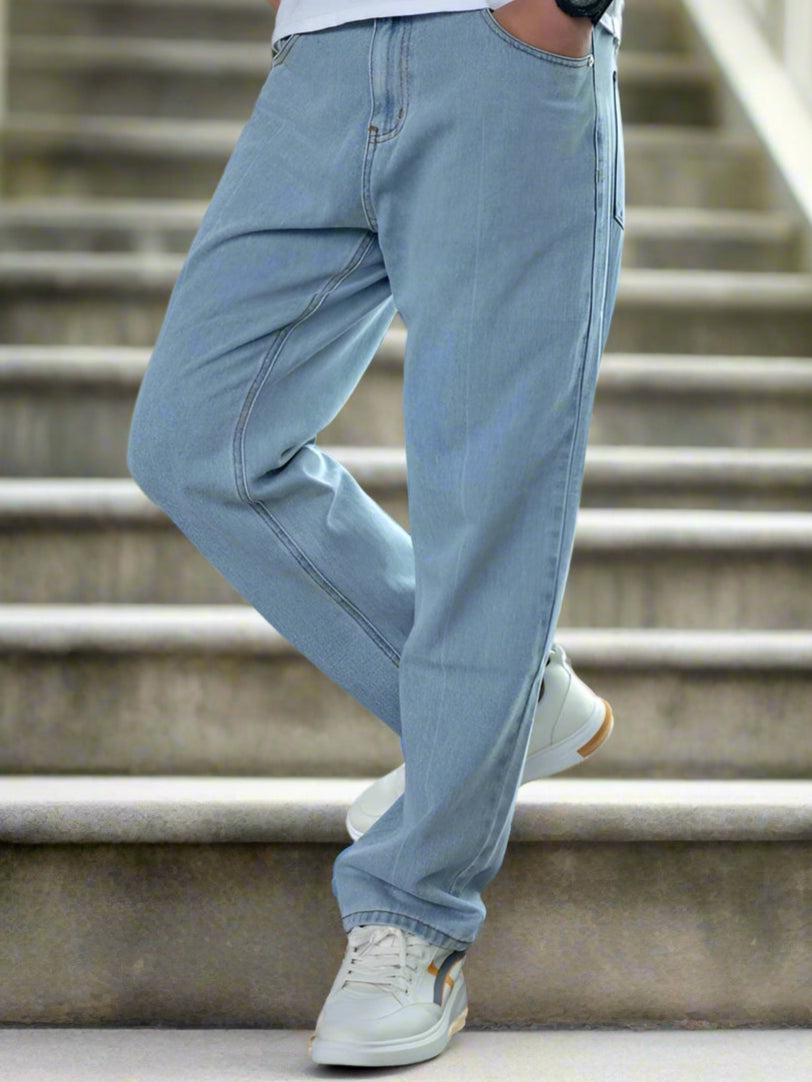 Jeans Guess Regular Straight Faded Hombre Azules Jeans Guess