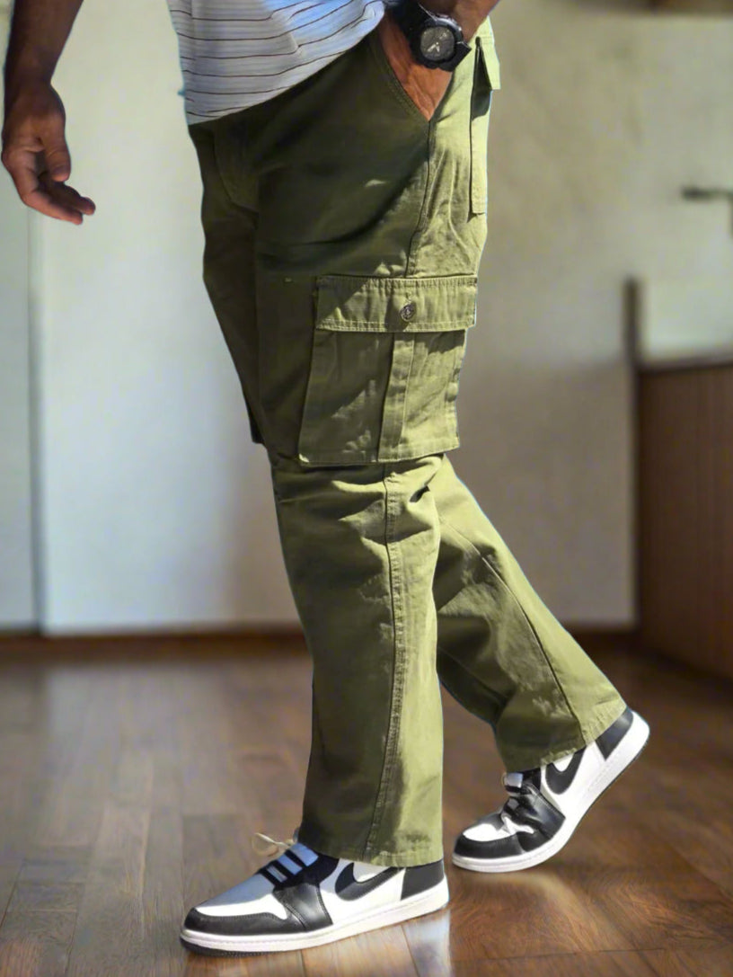 Verde Oliva Pantalon Verde Zapatos Carpintero LOCK De Gabardina