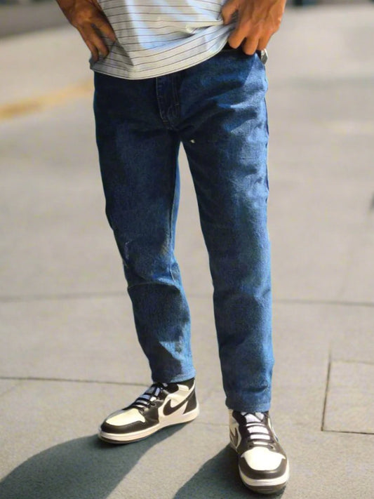 Jeans para hombre corte Mom en azul clásico - PDMX Jeans