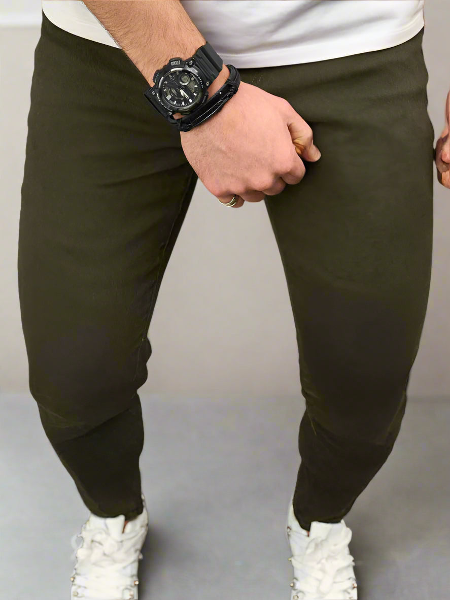 PDMX Jeans Verdes Skinny Rotos para Hombres CDMX