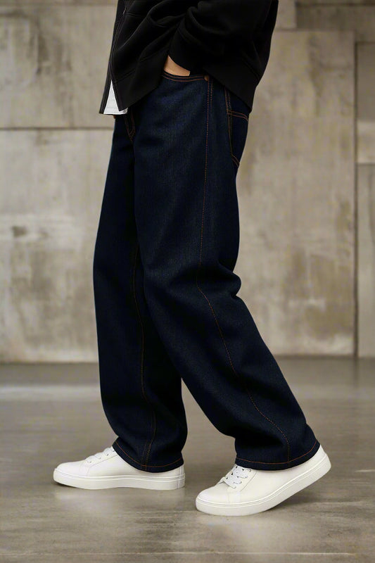 Jeans baggy indigo black para hombre de PDMX jeans