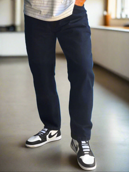 Jeans estilo vintage para hombre en color petróleo – moda urbana PDMX
