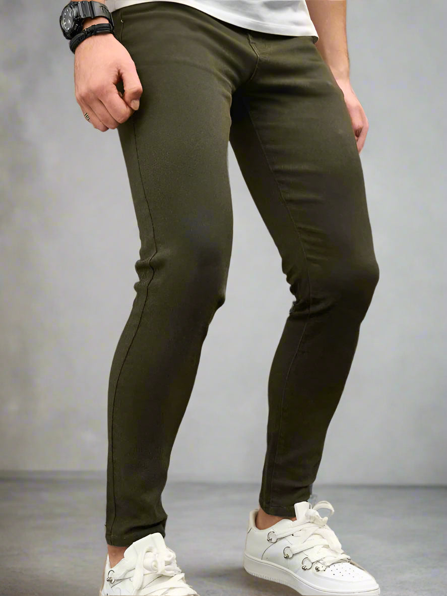 PDMX Jeans Skinny Verdes Rotos Hombre México