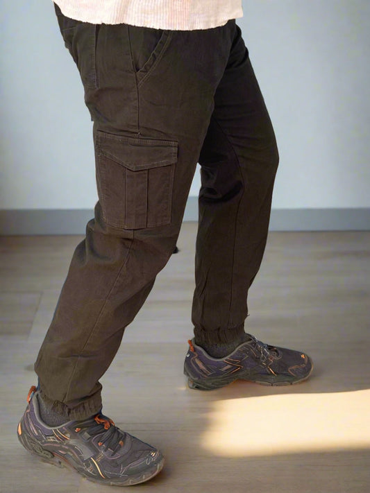 Pantalón Cargo Jogger para Hombres Verde Muy Oscuro - PDMX Jeans