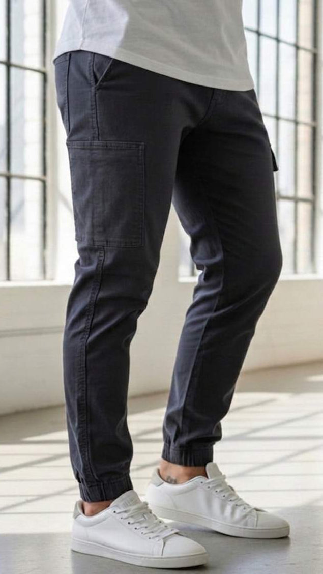 Cargo Jogger Hombres Azul Marino - PDMX Jeans