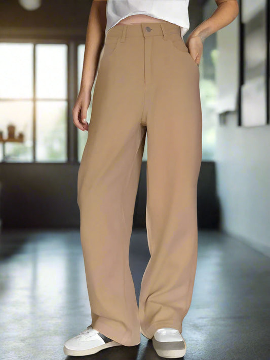 baggy brown jeans mujer