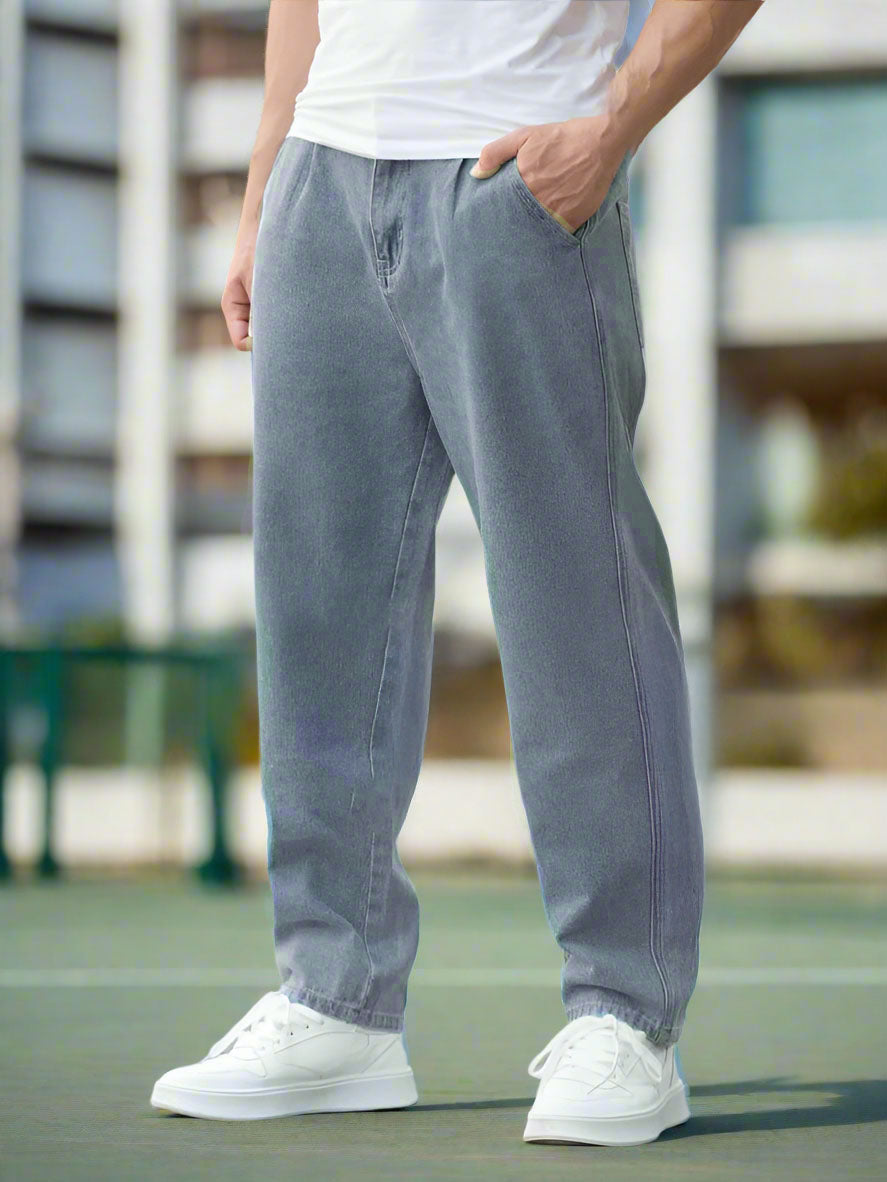 Vaqueros boyfriend azules para hombre – look casual y urbano