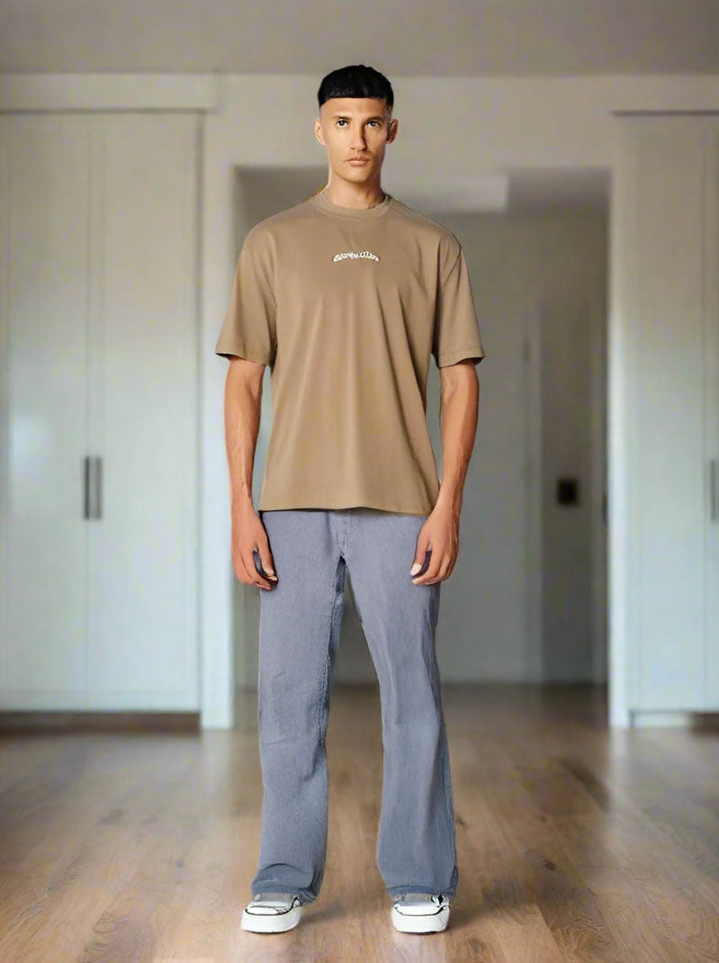 Pantalón de Campana para Hombre Moda Años 70 Azul Cielo