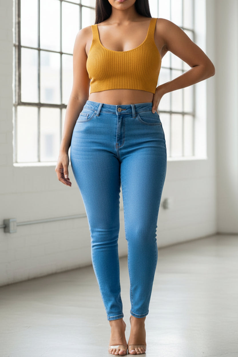 Skinny Jeans Azul Claros para Mujer de PDMX Jeans