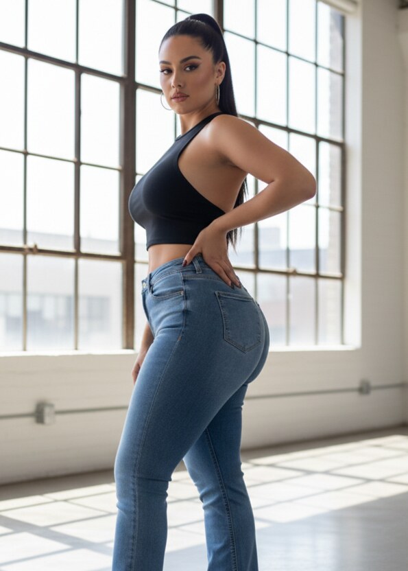 PDMX Jeans skinny jeans mujer ajuste perfecto