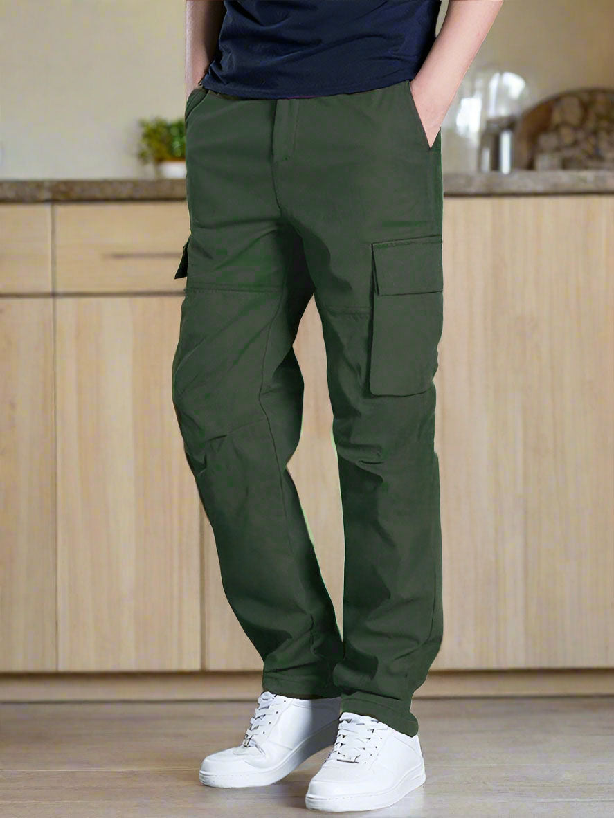 Pantalones Cargo Verde Regulares de PDMX - Máxima funcionalidad para hombres